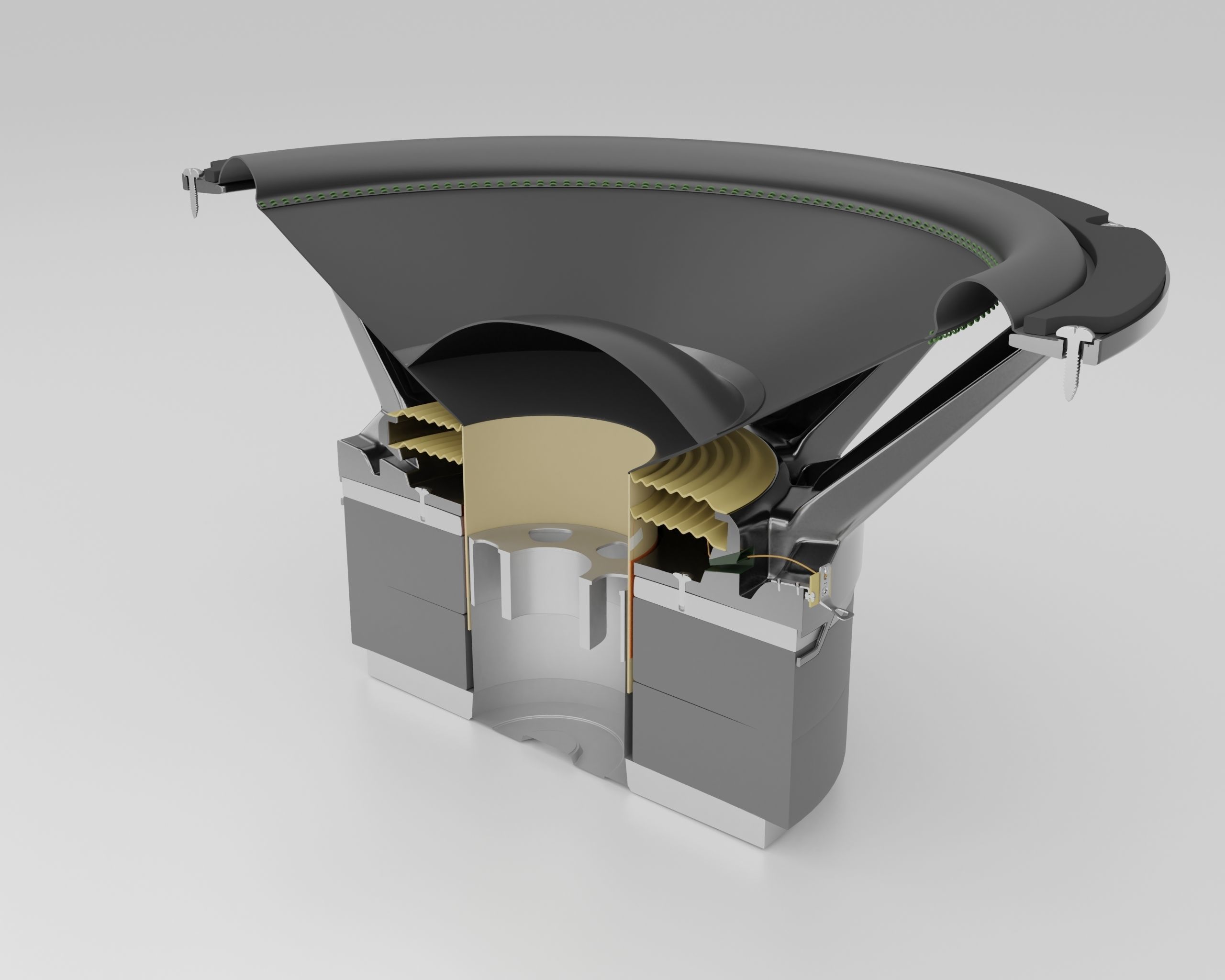 Subwoofer speaker 3D model_2