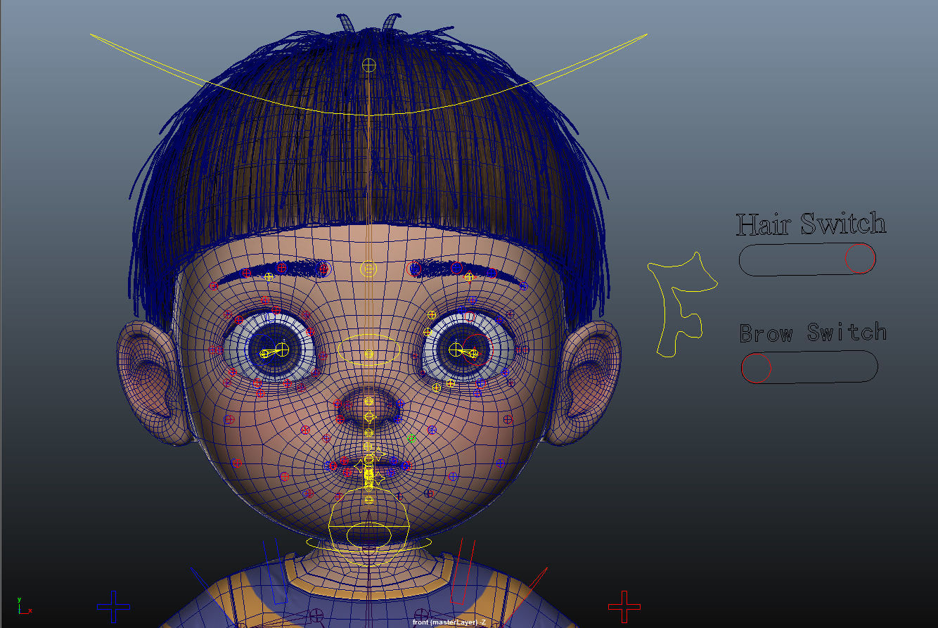 Cartoon Boy Rigged 3D model