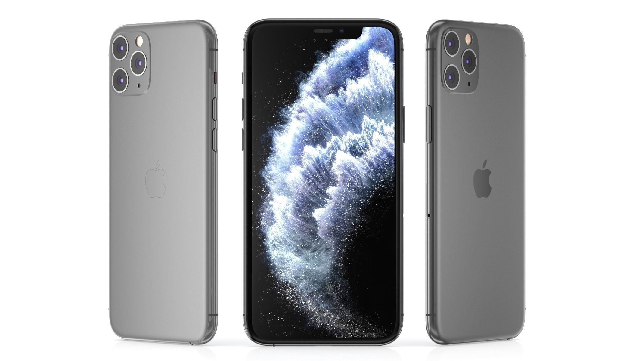 iPhone 11 iPhone 11 Pro iPhone 11 Pro Max Set 3D model_47