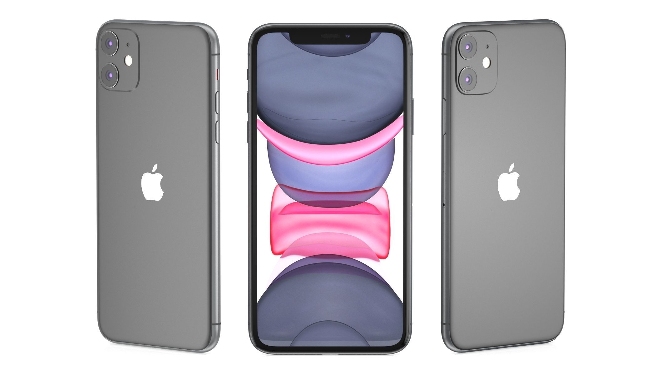 iPhone 11 iPhone 11 Pro iPhone 11 Pro Max Set 3D model_7