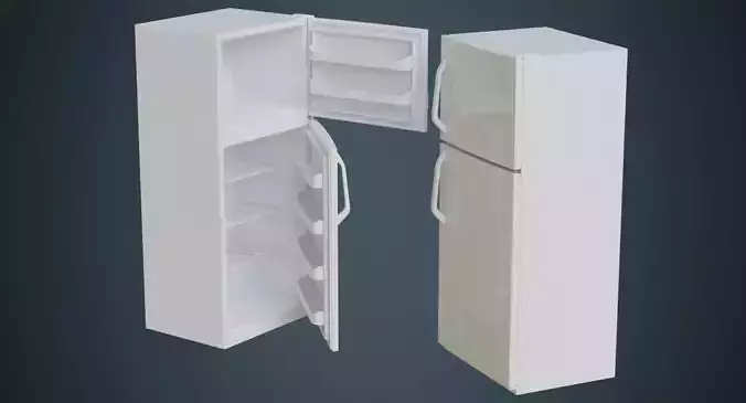 Refrigerator 4A Low-poly 3D model