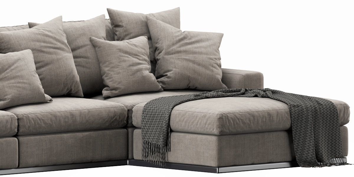 Flexform Beauty Chaise Lounge 3D model_14