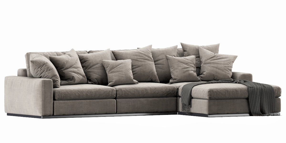 Flexform Beauty Chaise Lounge 3D model_2