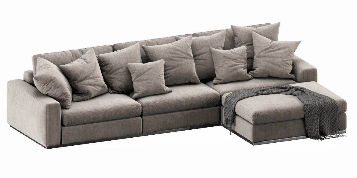 Flexform Beauty Chaise Lounge 3D model_15