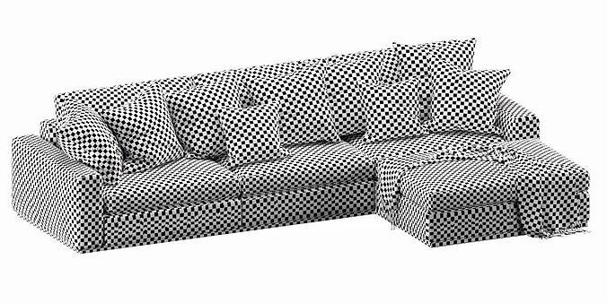 Flexform Beauty Chaise Lounge 3D model 4