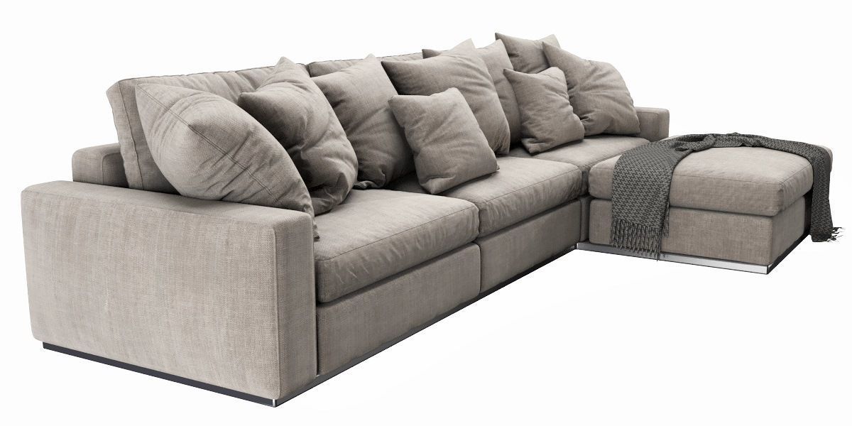 Flexform Beauty Chaise Lounge 3D model_11