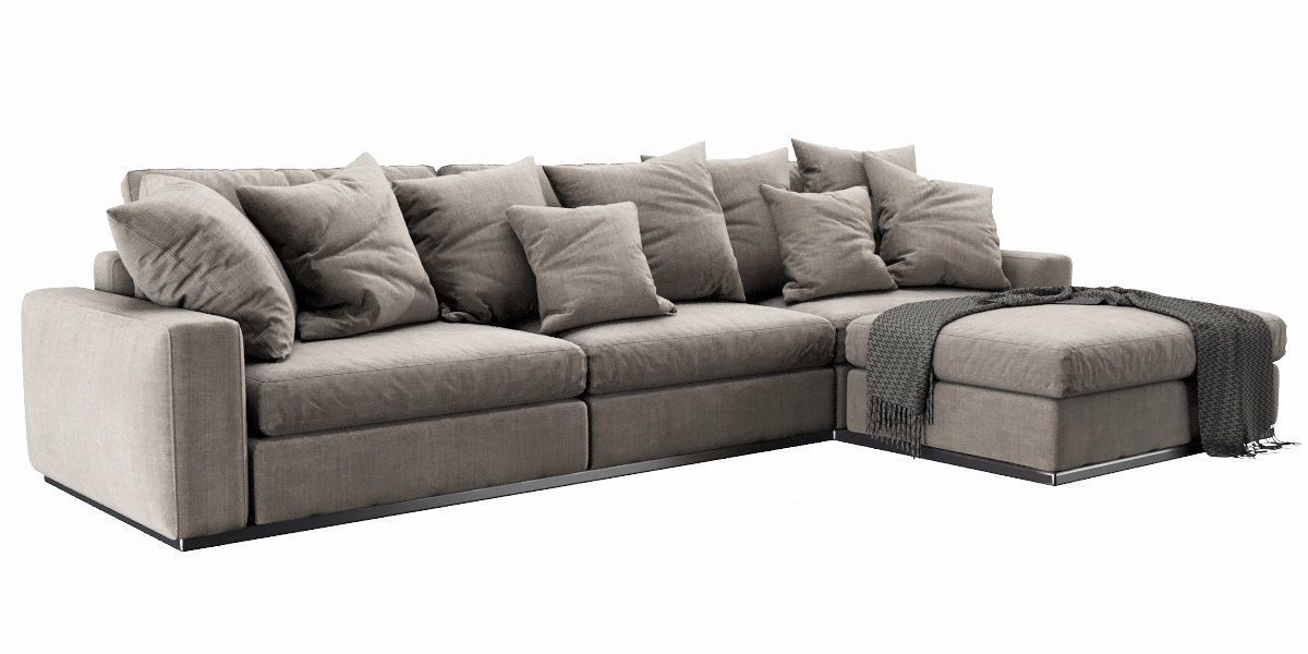 Flexform Beauty Chaise Lounge 3D model_8