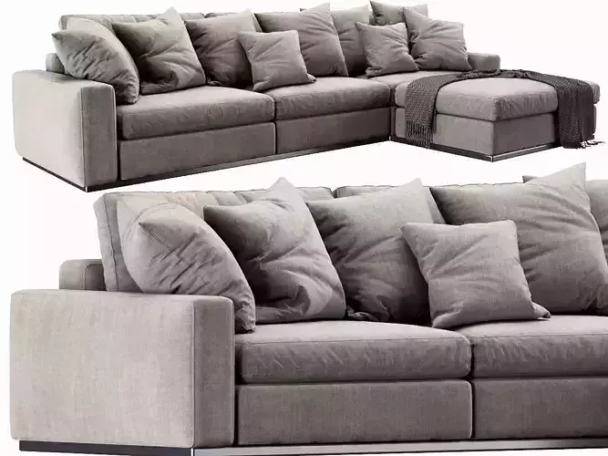 Flexform Beauty Chaise Lounge 3D model
