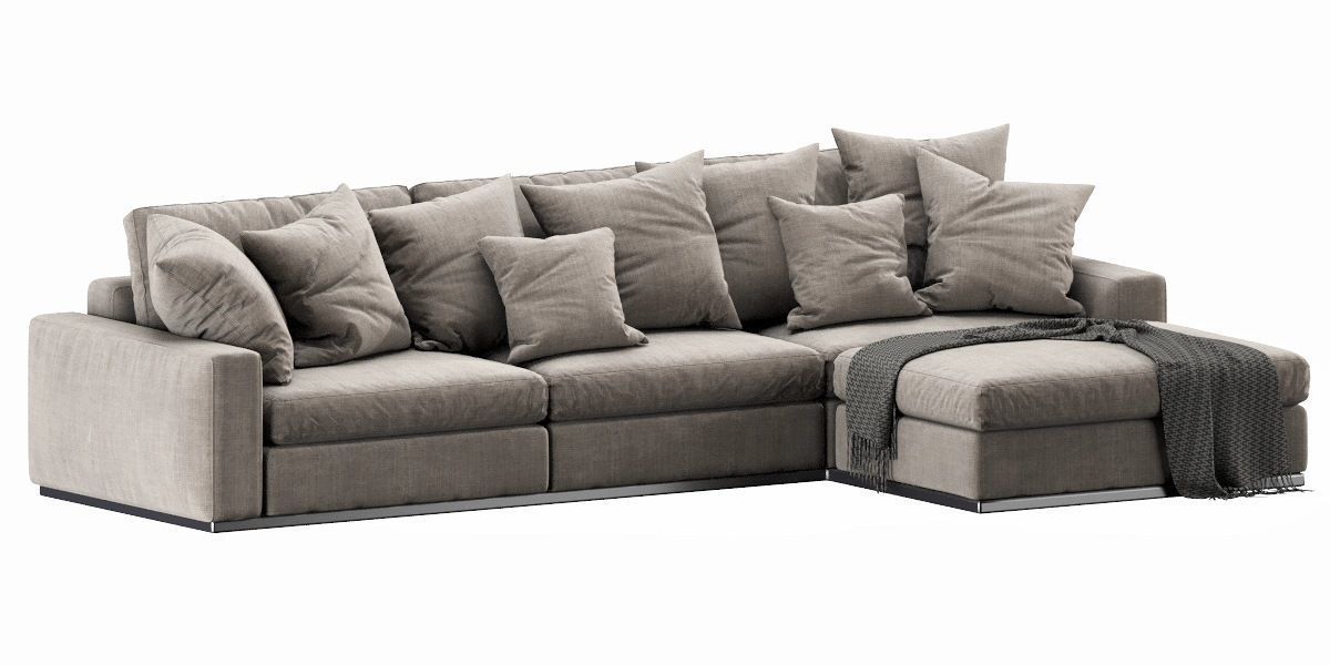 Flexform Beauty Chaise Lounge 3D model_12