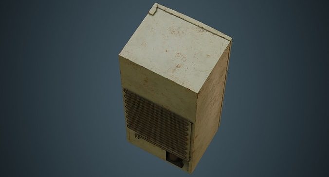 Refrigerator 4B Low-poly 3D model 5