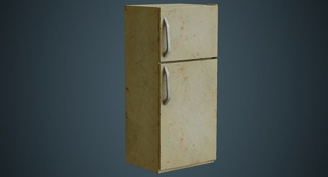 Refrigerator 4B Low-poly 3D model 4