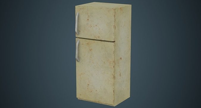 Refrigerator 4B Low-poly 3D model 3