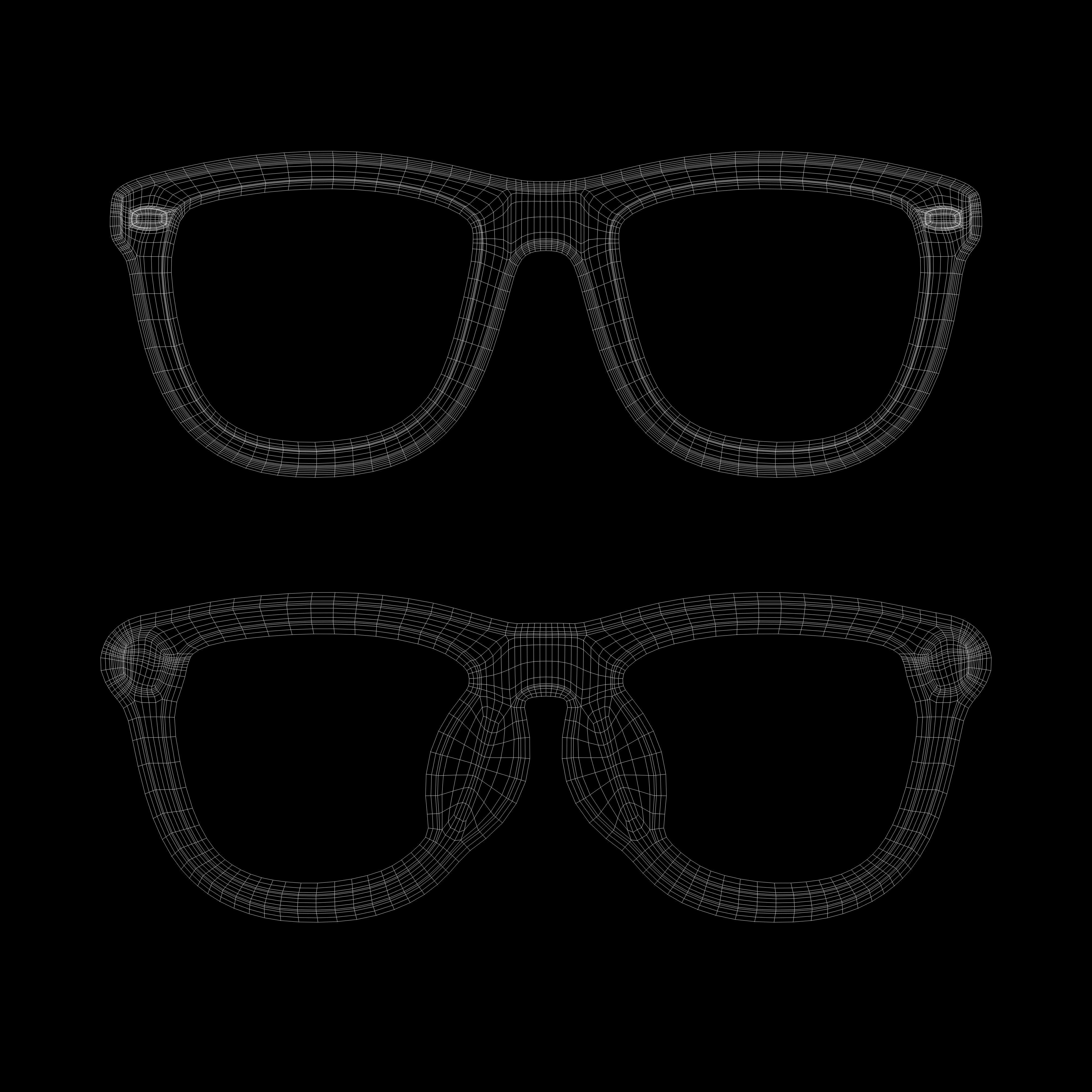 Eyeglasses for Men and Women 3D print model_10