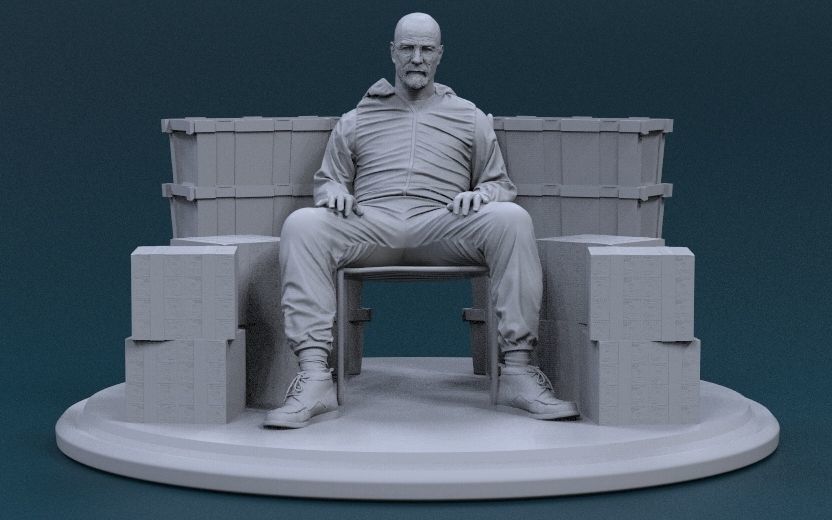 Breaking Bad - Walter White - Heisenberg 3D print model_7