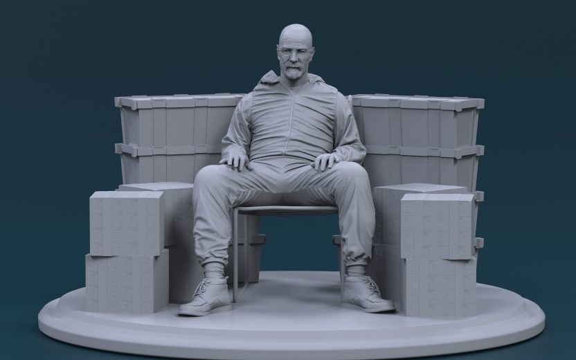 Breaking Bad - Walter White - Heisenberg 3D print model_9