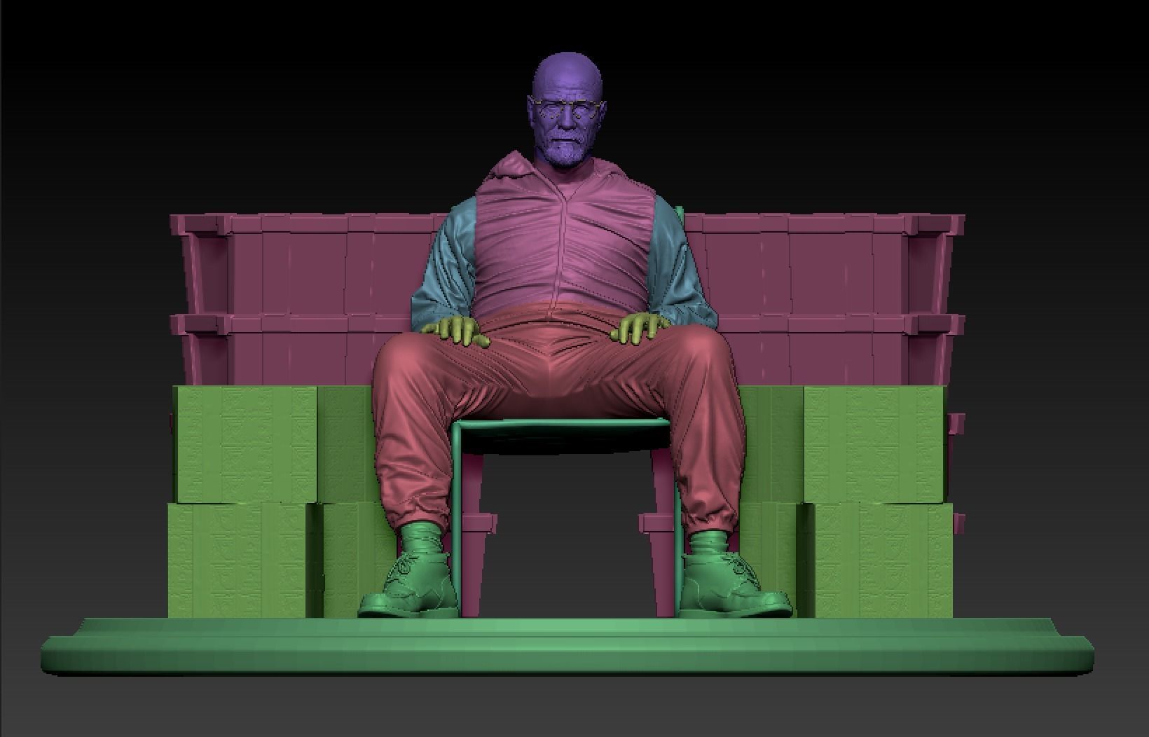 Breaking Bad - Walter White - Heisenberg 3D print model_6