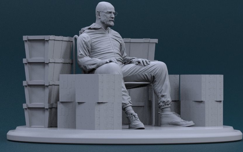 Breaking Bad - Walter White - Heisenberg 3D print model_8