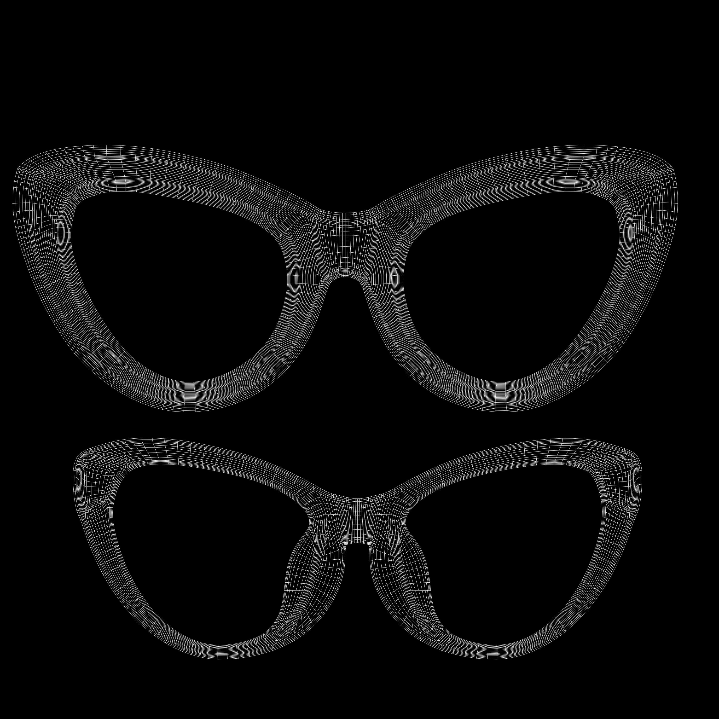 Eyeglasses for Men and Women 3D print model_12