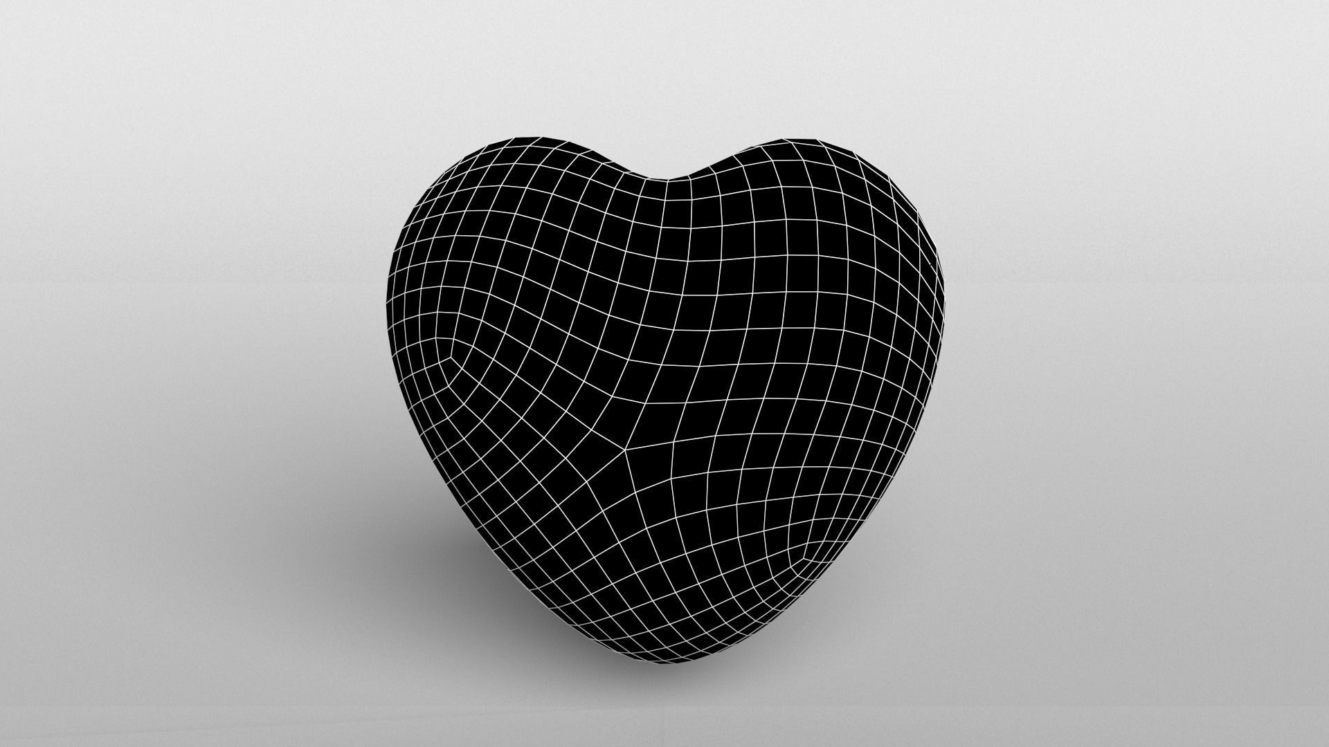 Copper Heart Low-poly 3D model_6