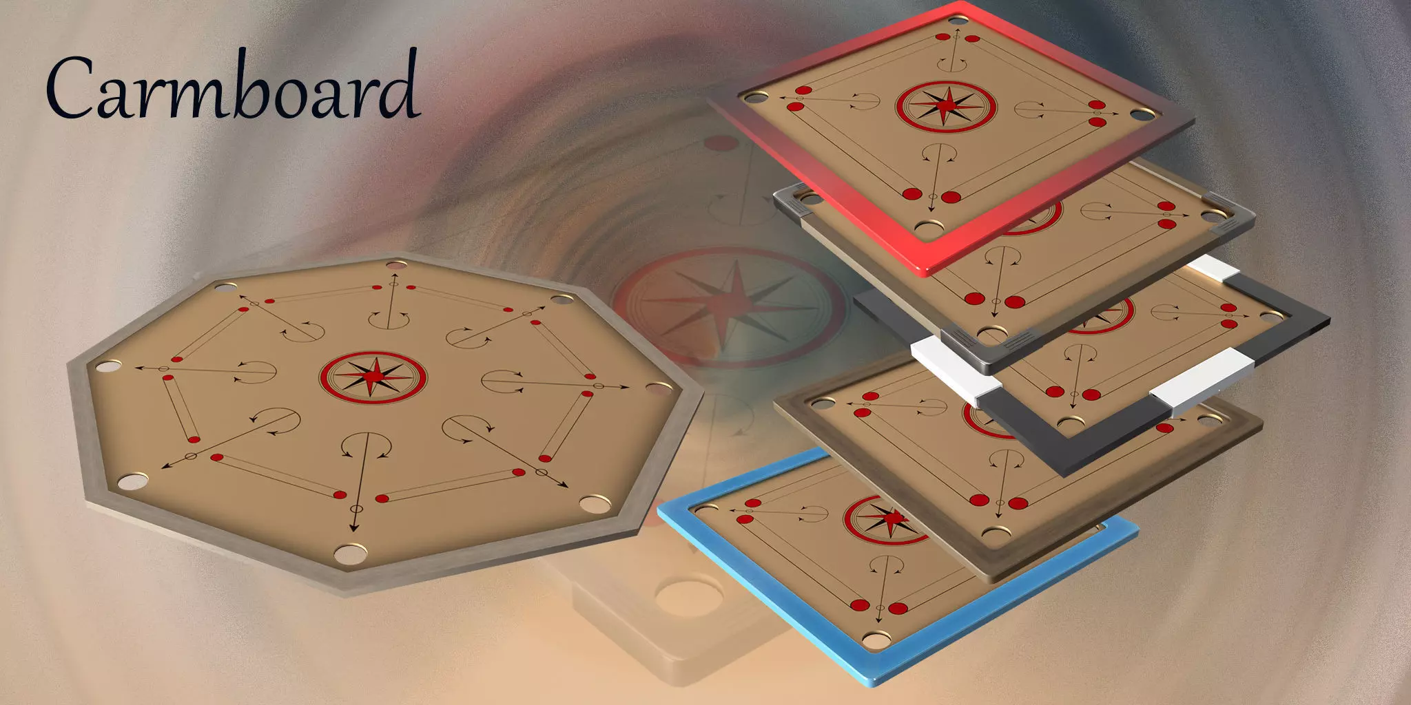 Low Poly Board Game Pack Free low-poly 3D model