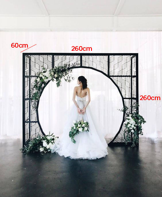 Wedding Backdrop Arch Design Low-poly 3D model_4