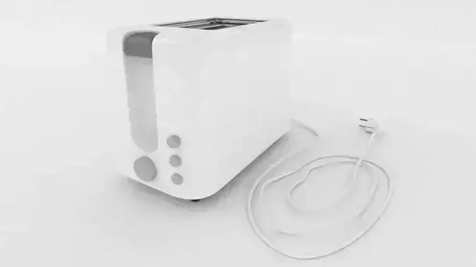 Simple White Toaster