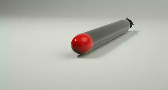 World War 2 Naval Torpedo 3D model