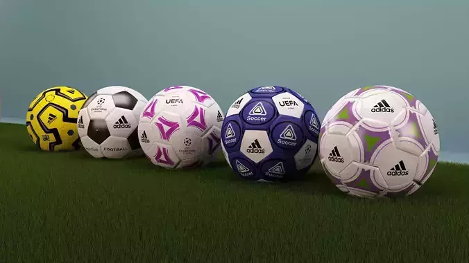 5 soccer balls