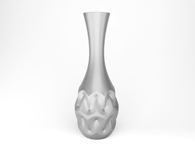 Curvy Flower Vase 3D print model