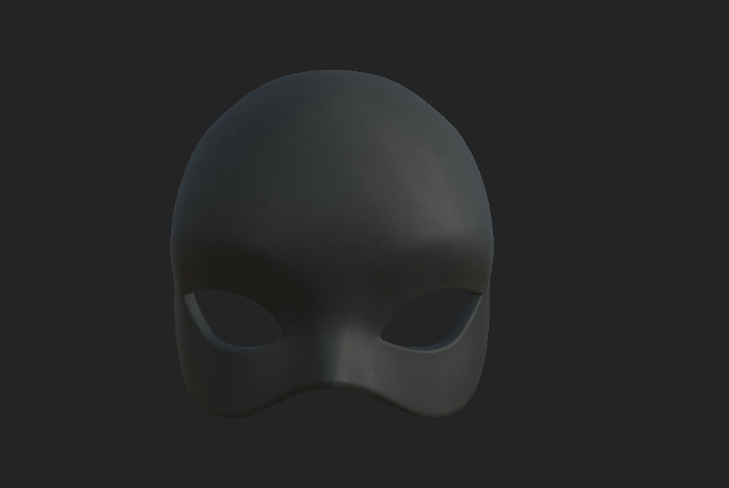 Female Mask 3D model_6