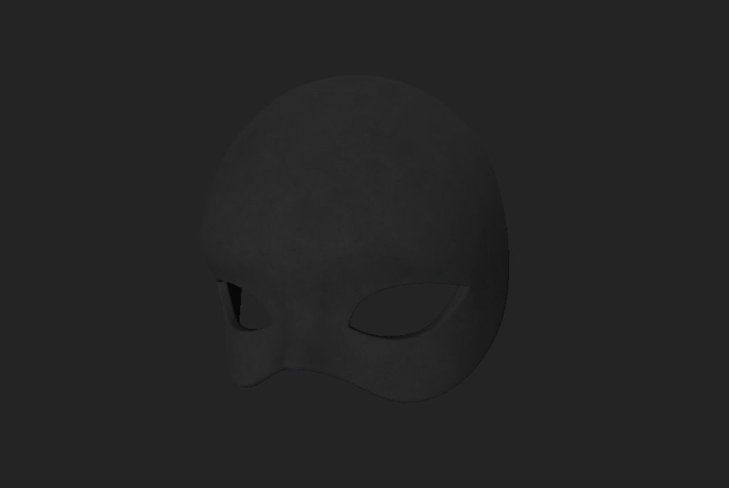 Female Mask 3D model_5