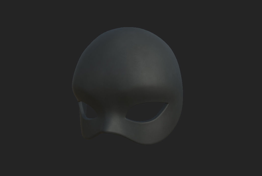 Female Mask 3D model_4