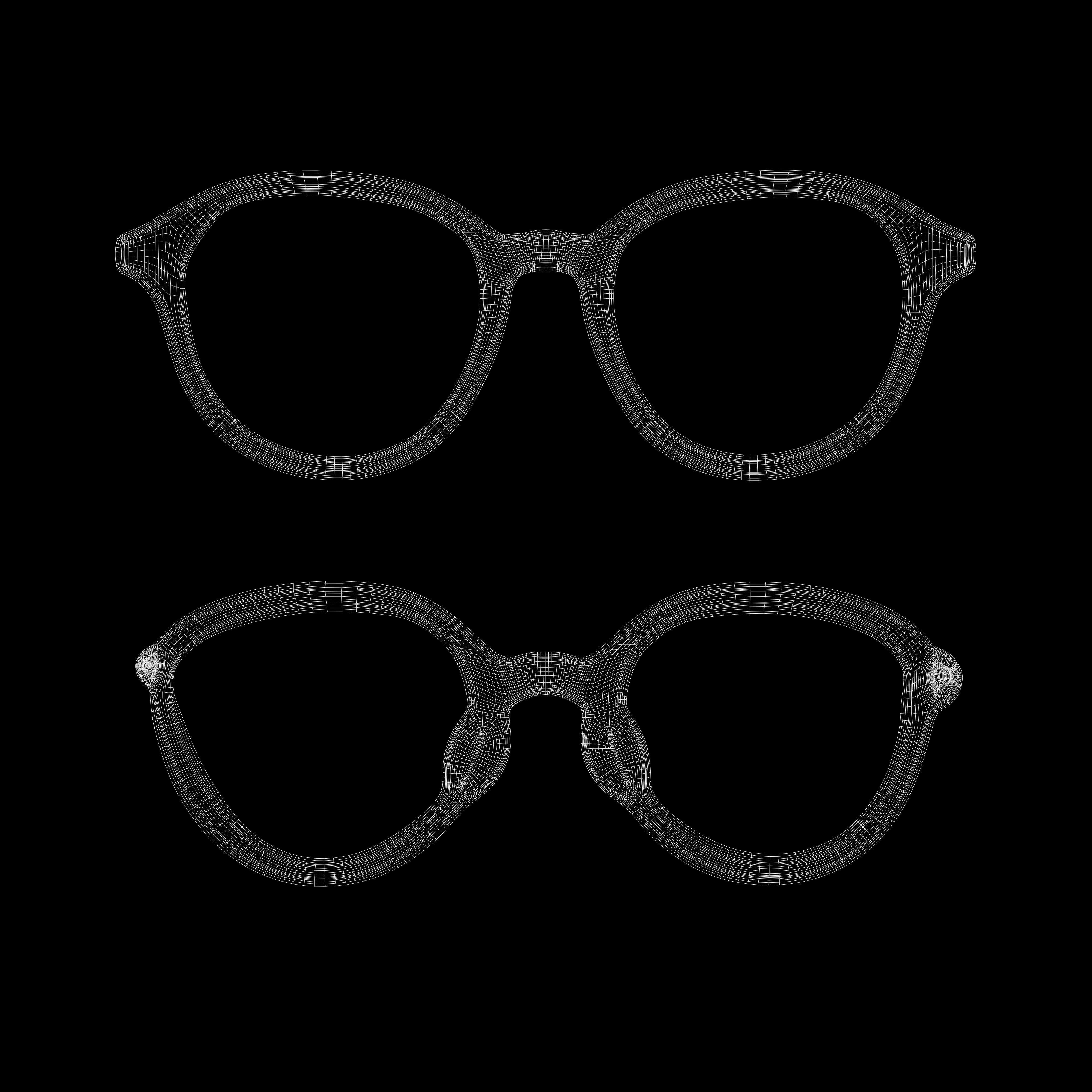 Eyeglasses for Men and Women 3D print model_11