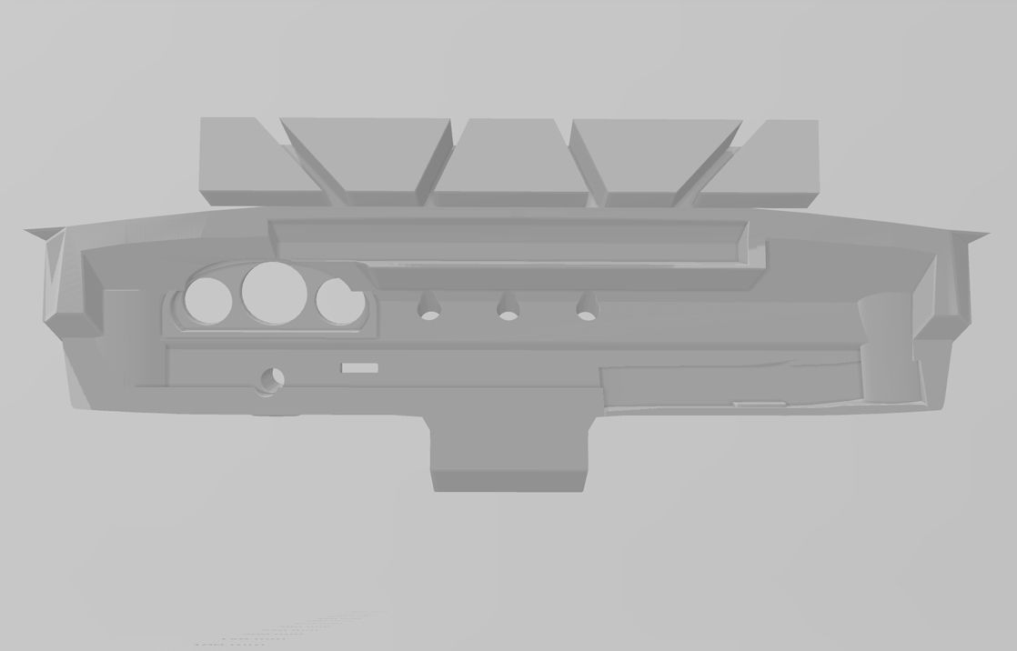 S15 dash with options for RC 3D print model_1