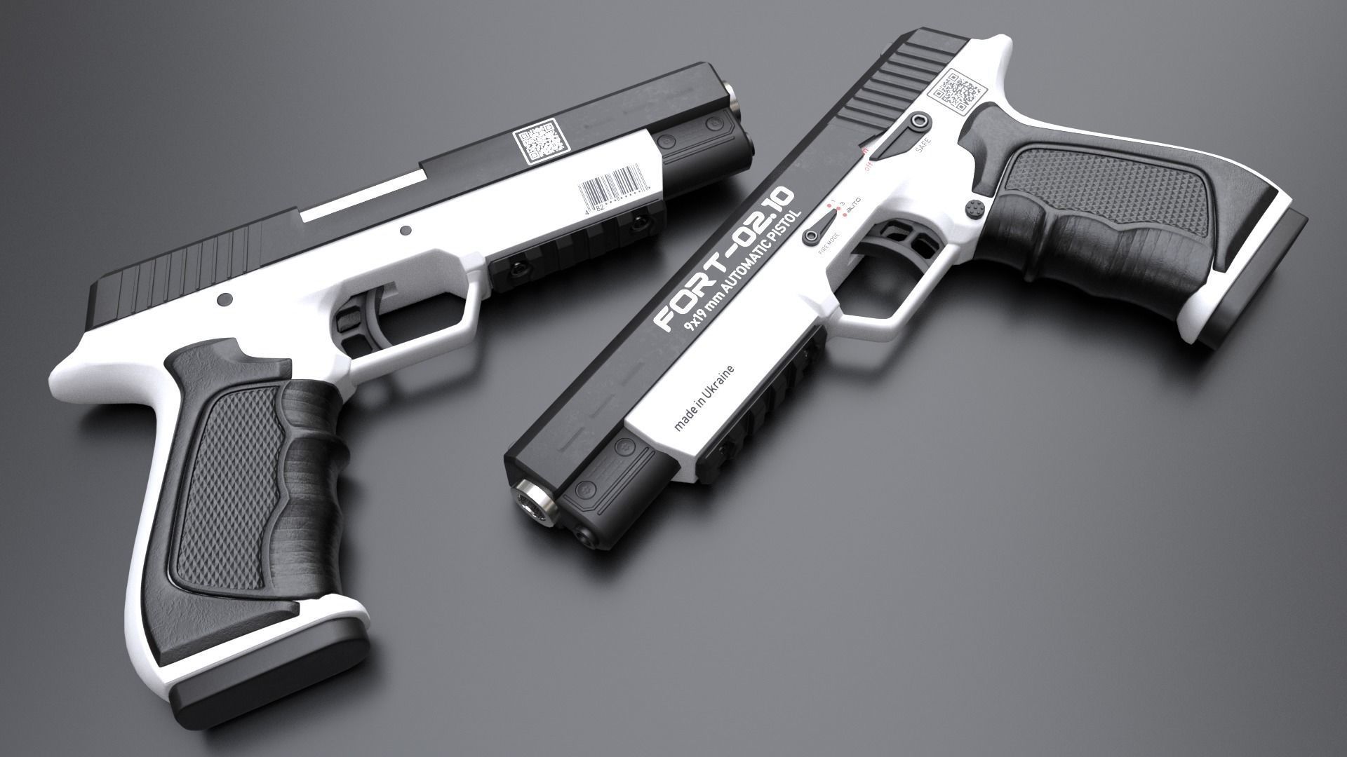 Handgun FORT-0210 3D model_3