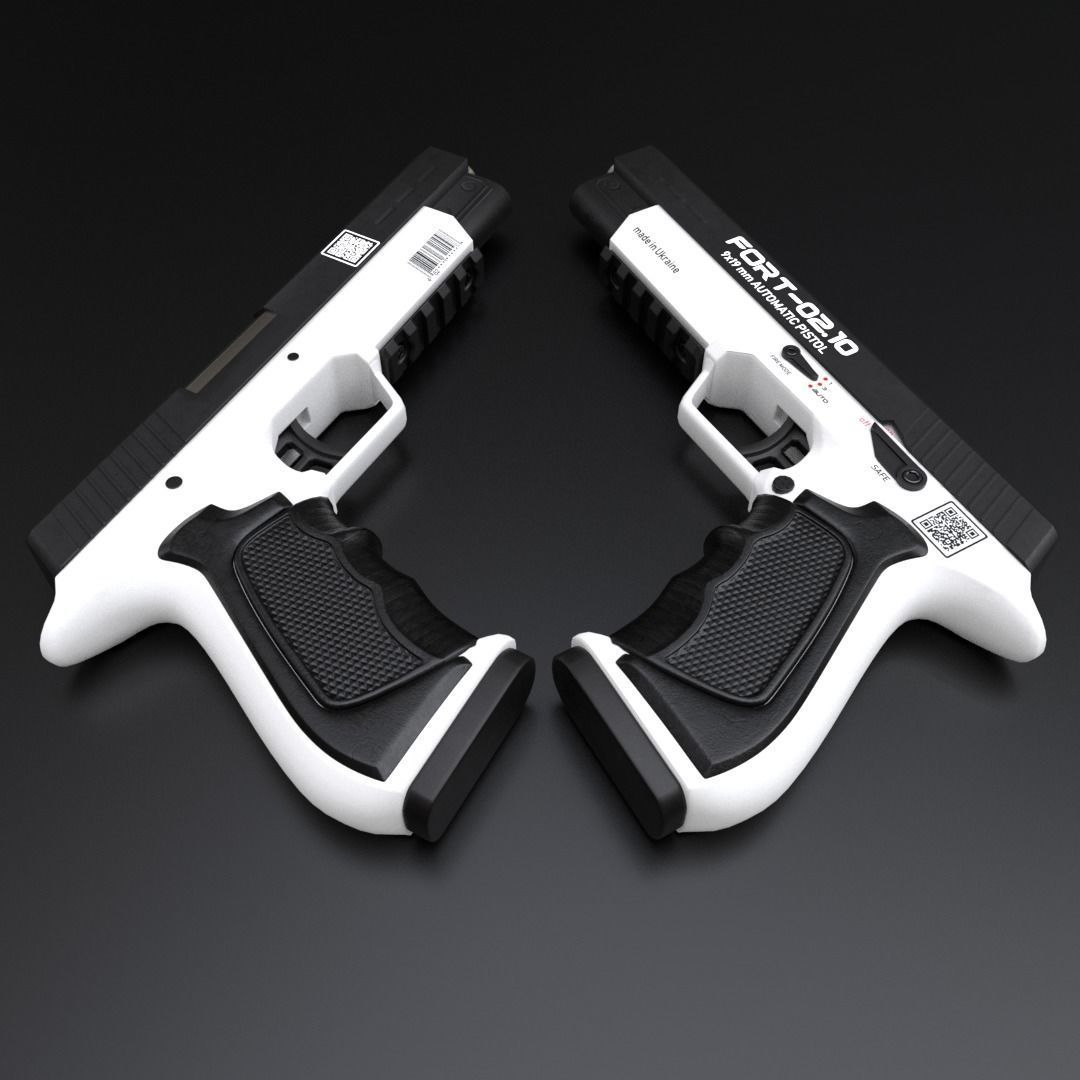 Handgun FORT-0210 3D model_1