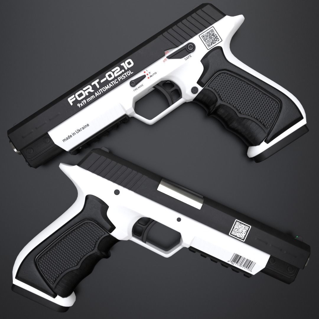 Handgun FORT-0210 3D model_2