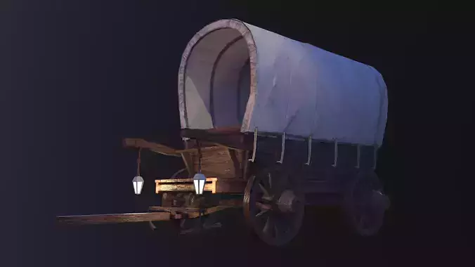 Realistic Wagon Medival