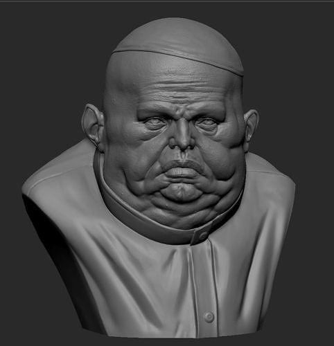 Allfather DAronique Bust  3D print model