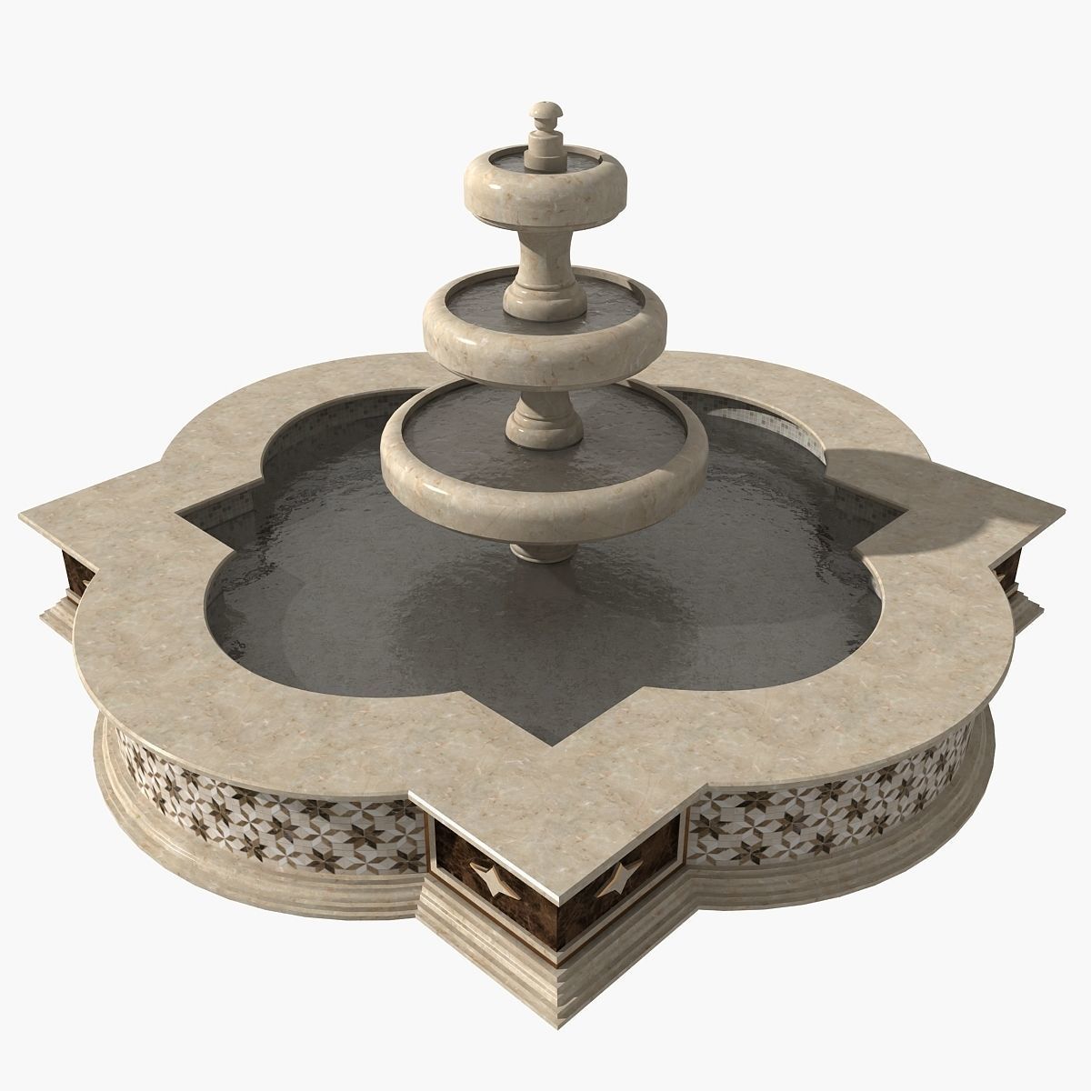 Fountain 05 3D model_2