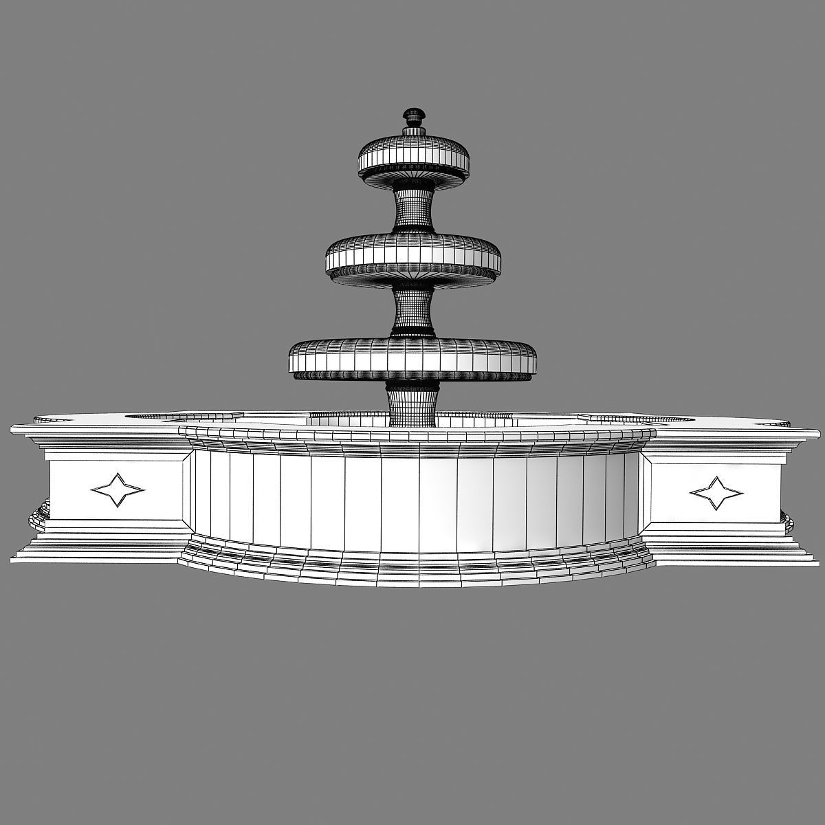 Fountain 05 3D model_16