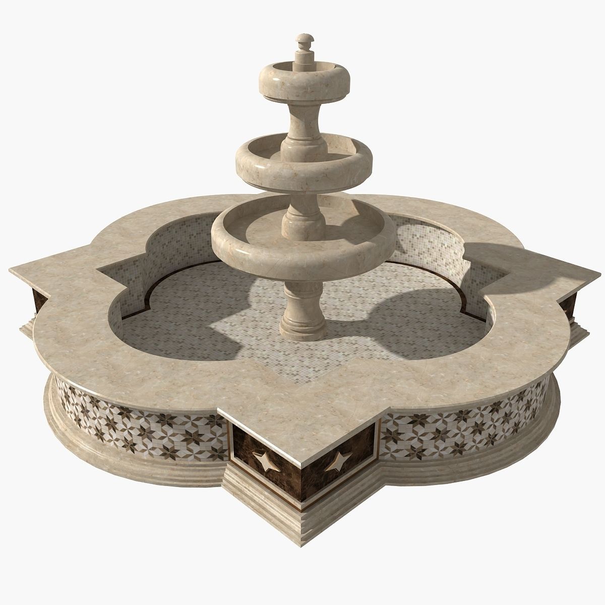 Fountain 05 3D model_9