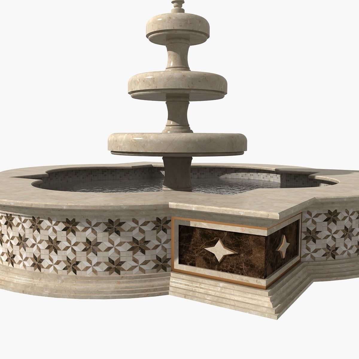 Fountain 05 3D model_5