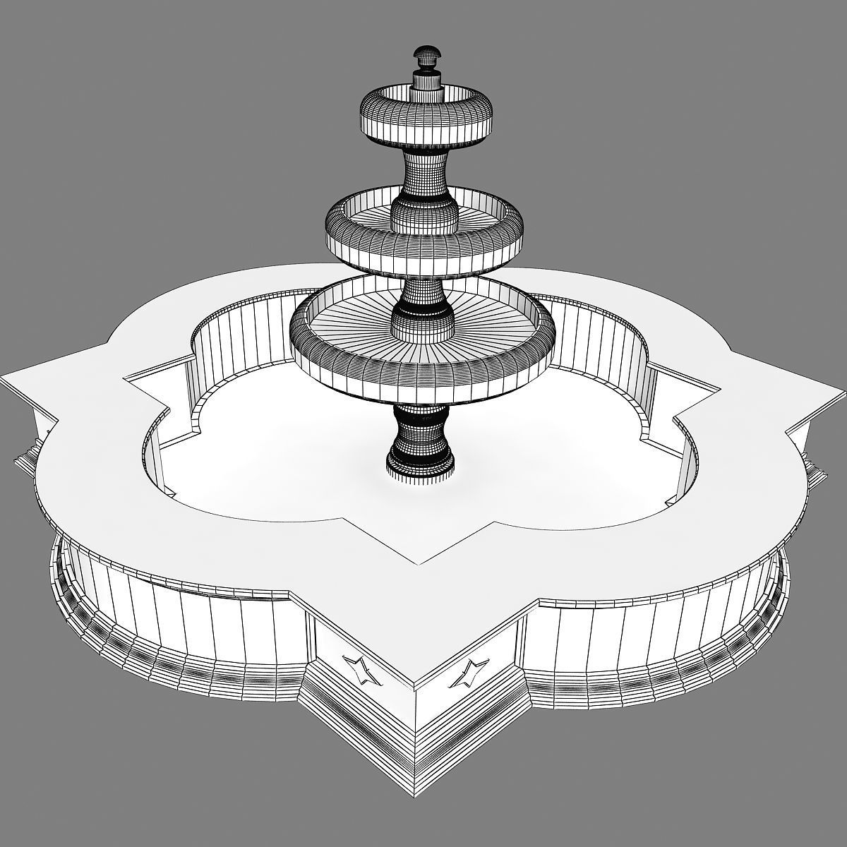 Fountain 05 3D model_12