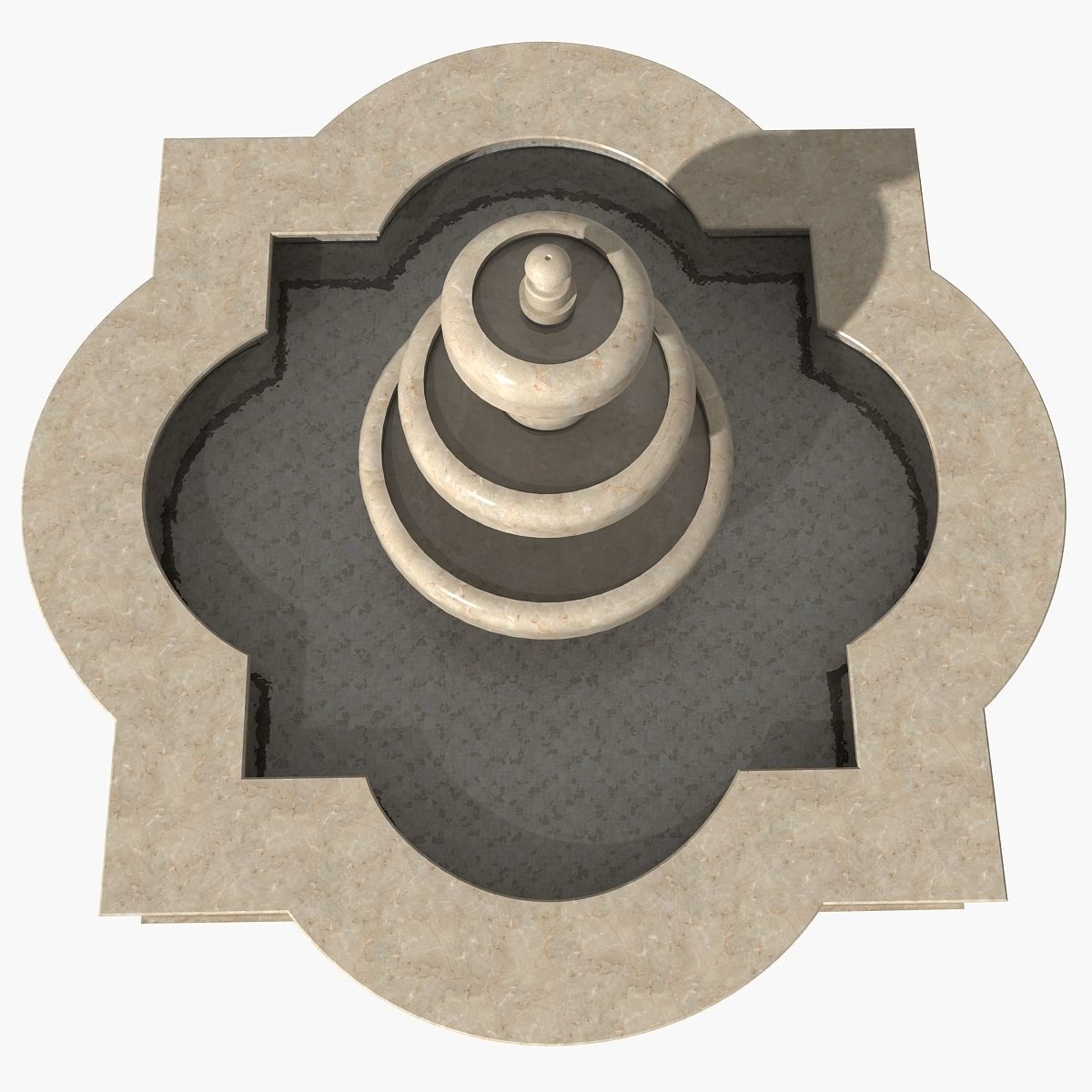 Fountain 05 3D model_6