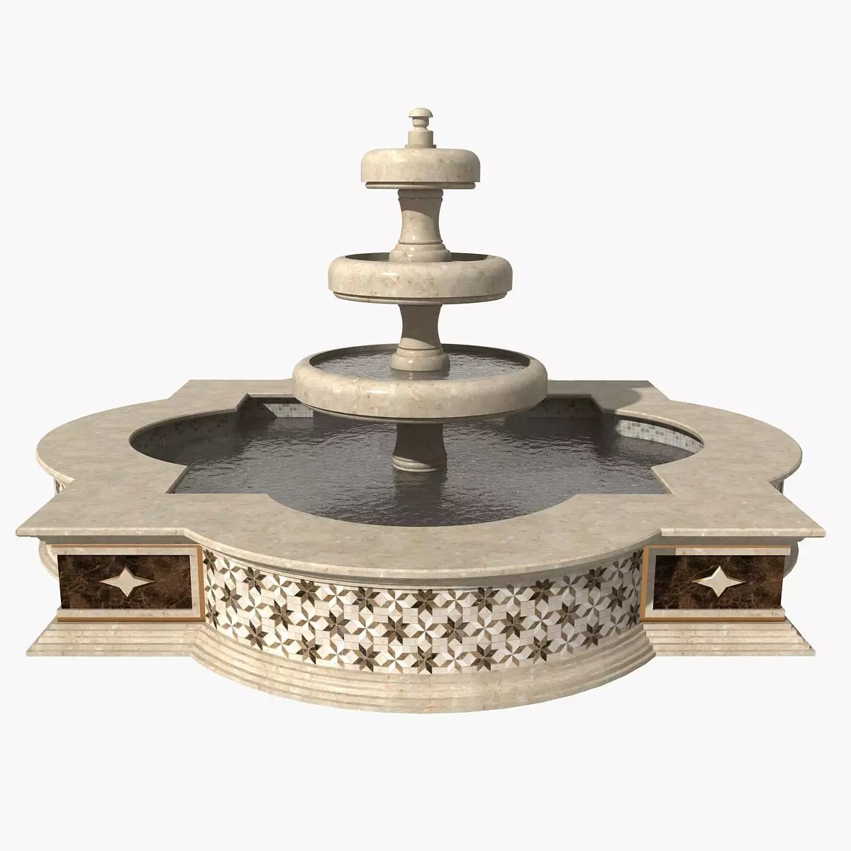 Fountain 05 3D model_0