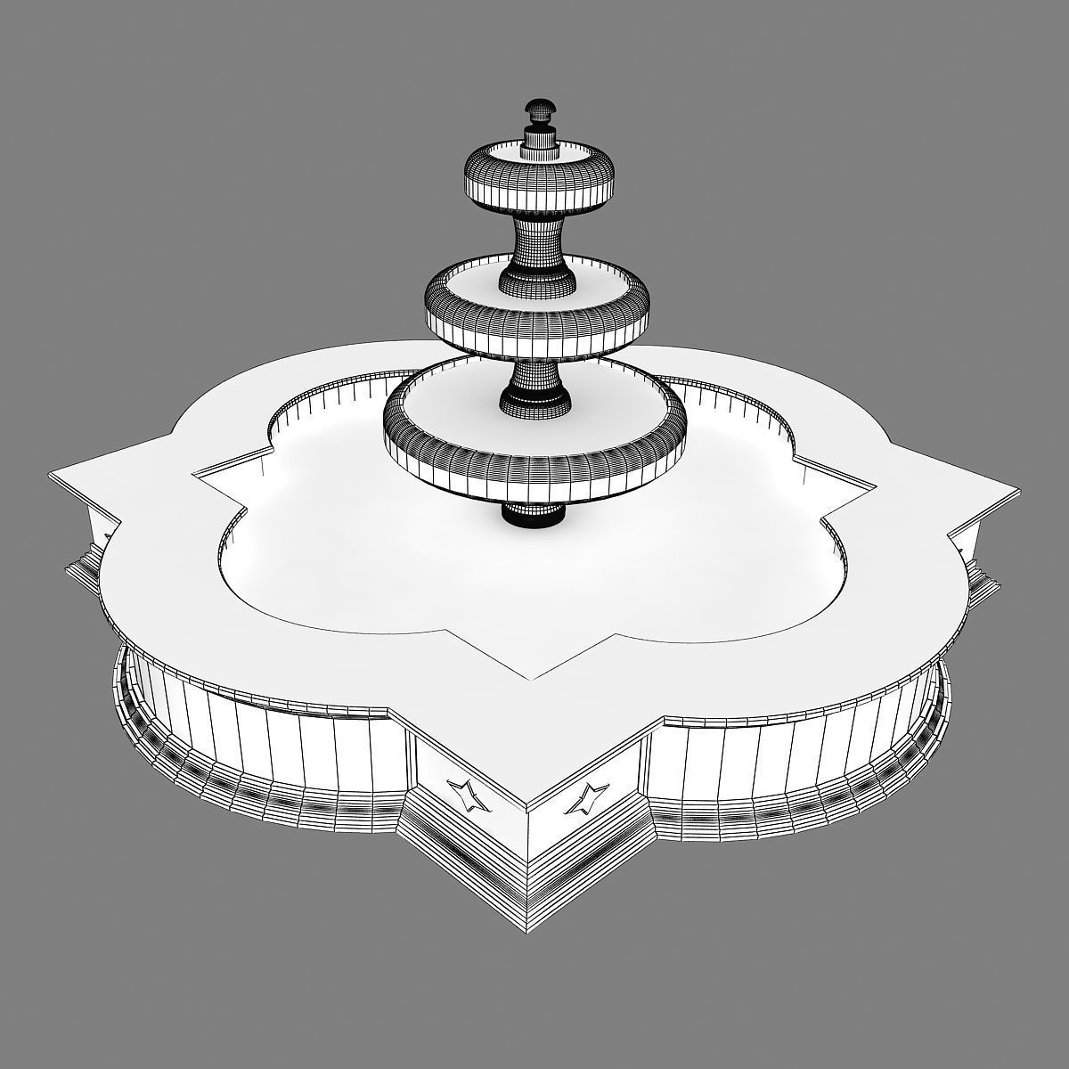 Fountain 05 3D model_11