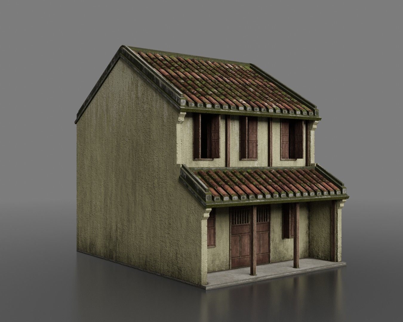 Hoi An Ancient House Pack Low-poly 3D model_3