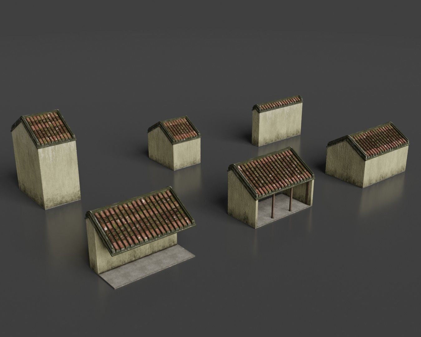 Hoi An Ancient House Pack Low-poly 3D model_13