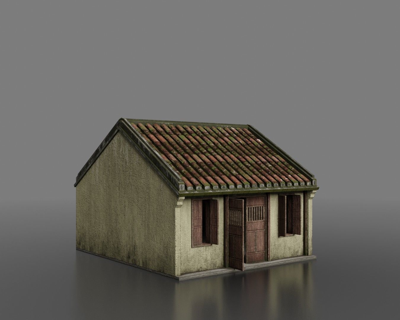 Hoi An Ancient House Pack Low-poly 3D model_1
